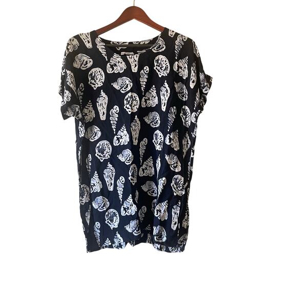 Vintage nautical beach coastal seashell tunic one size fits most small-large - Picture 1 of 5